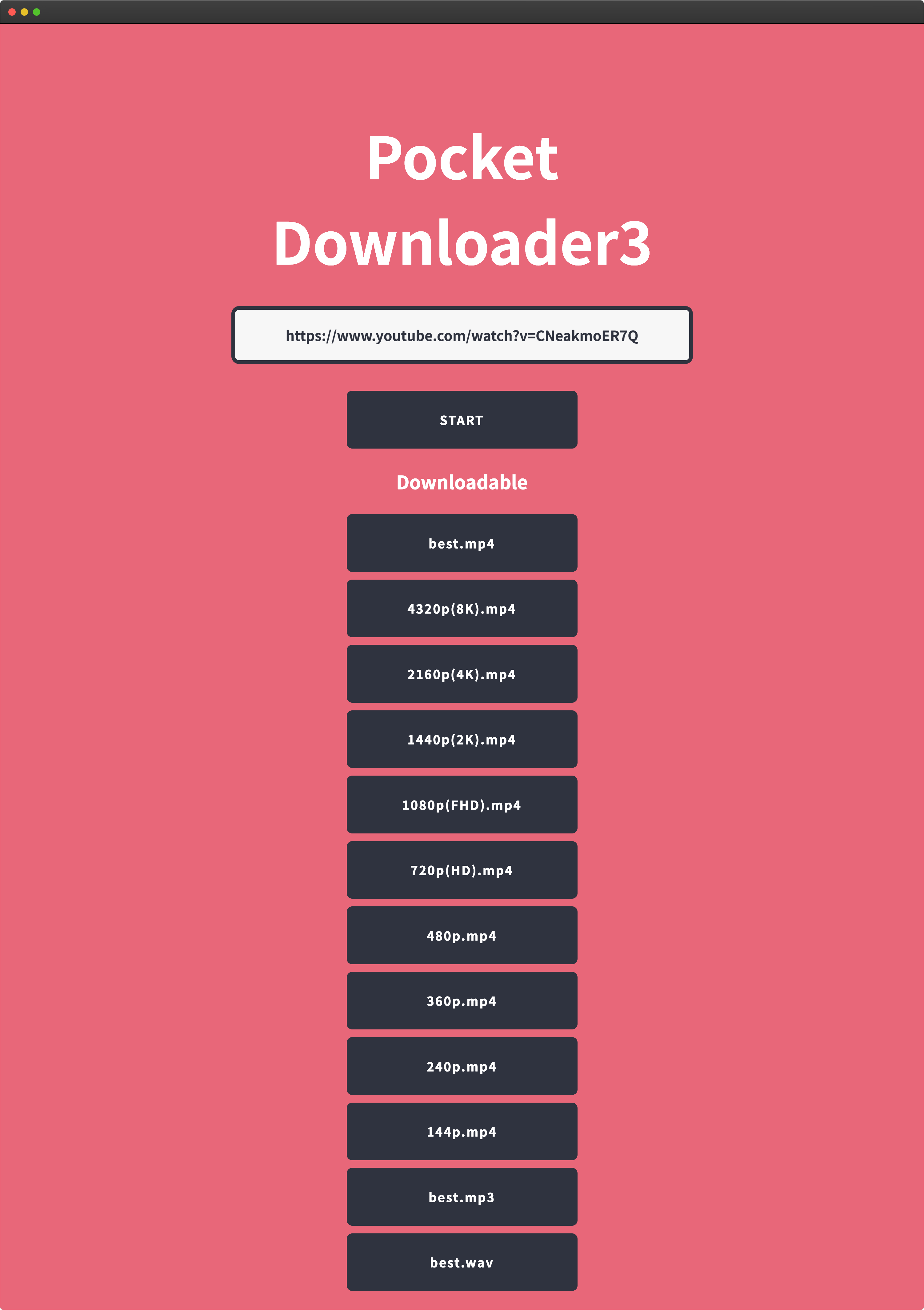 Pocket Downloader3のUI動画